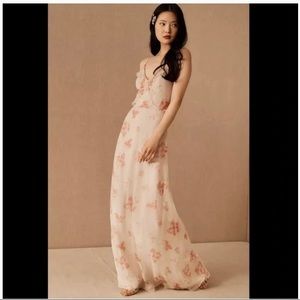 BHLDN Clare Dress Blush Floral